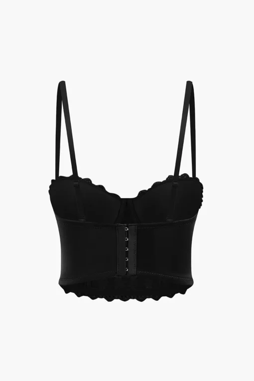 MICAS Corset & Bustier Tops|Tank Tops & Cami-Rhinestone Lace Bustier Cami Top