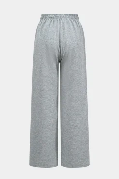 MICAS Pant Sets-Ruched Detail Top And Trousers Set GRAY