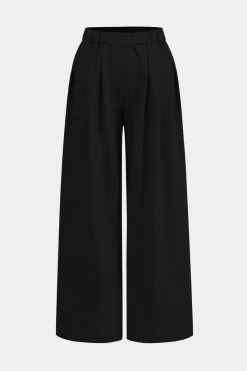 MICAS Pants-Ruched Wide Leg Trousers