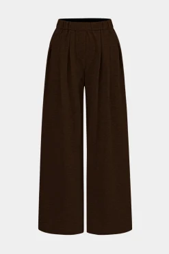 MICAS Pants-Ruched Wide Leg Trousers