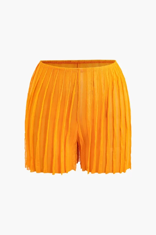 MICAS Shorts-Ruffle Layer Shorts TANGERINE