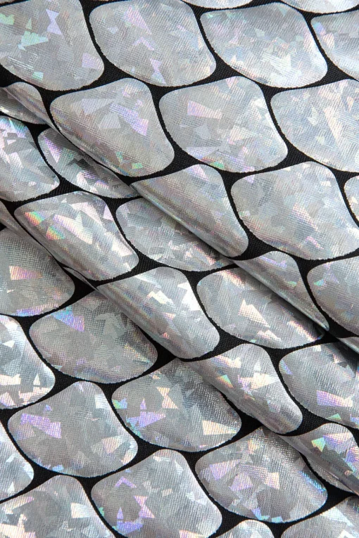 MICAS Skirts-Snakeskin Mermaid Midi Skirt SILVER