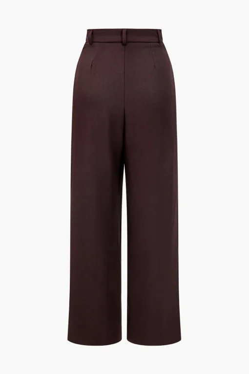 MICAS Pants-Solid Asymmetrical Trousers