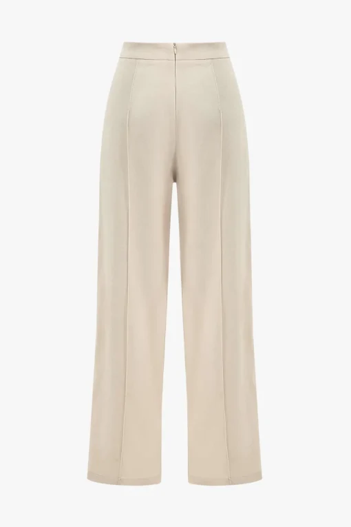 MICAS Pants-Solid Asymmetrical Trousers