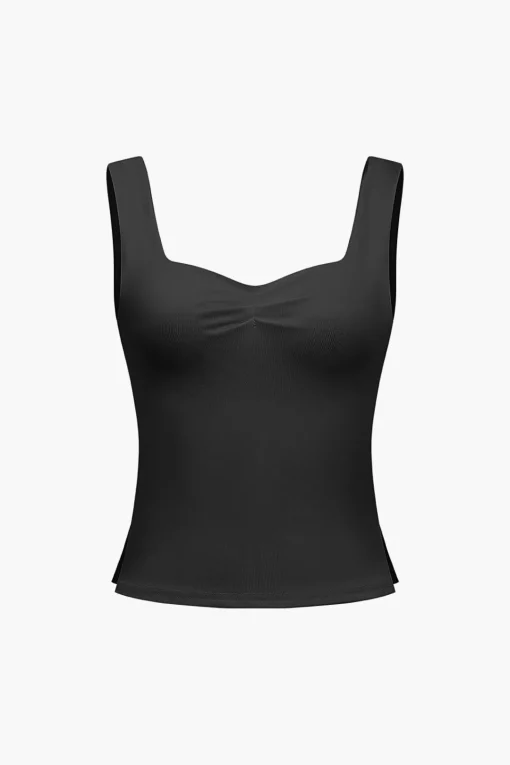 MICAS Tank Tops & Cami-Solid Backless Tank Top