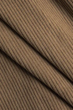 MICAS Skirts-Solid Corduroy Mini Skirt LIGHT BROWN