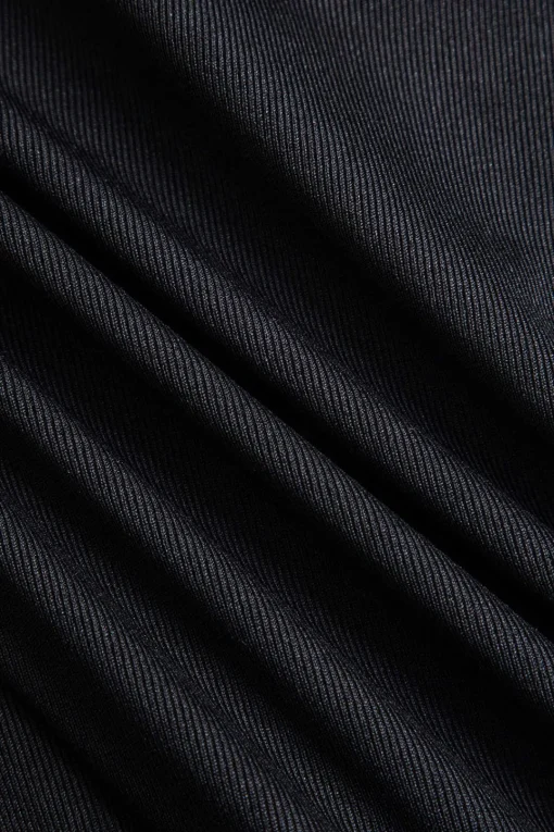 MICAS Long Sleeve Dresses|Mini Dresses-Solid Flared Mini Dress BLACK