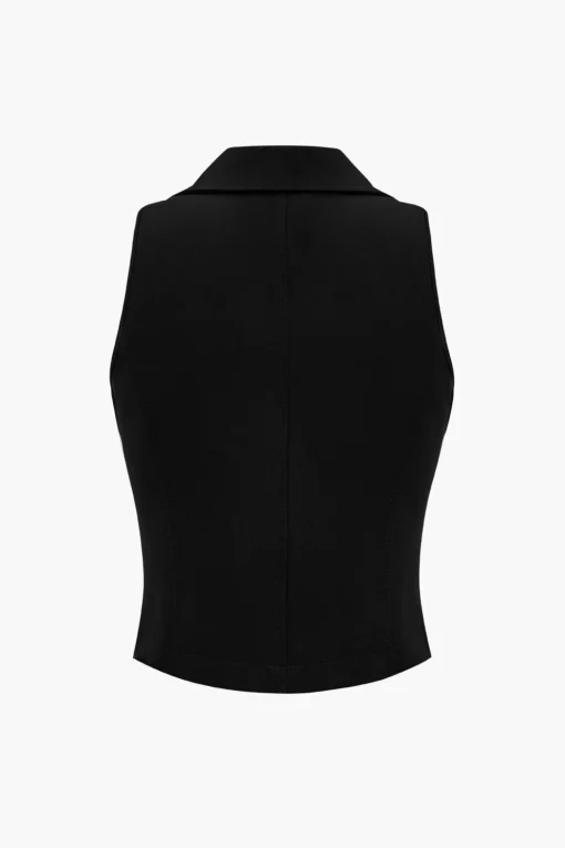 MICAS Skirt Sets-Solid Tank Top And Pleated Skirt Set