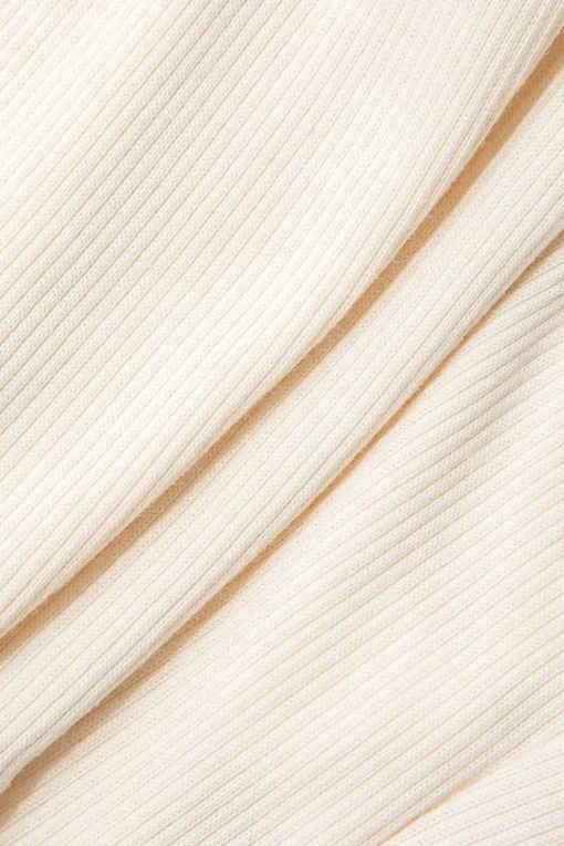 MICAS Skirt Sets-Solid Tube Top And Wrap Split Midi Skirt Set BEIGE