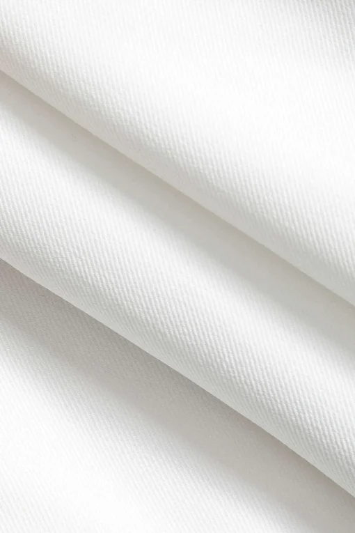MICAS Outerwear|Outerwear-Solid V-neck Button Blazer WHITE