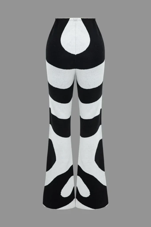 MICAS Vacation Sets|Knit Bottoms-Sweater Trousers Contrast Color