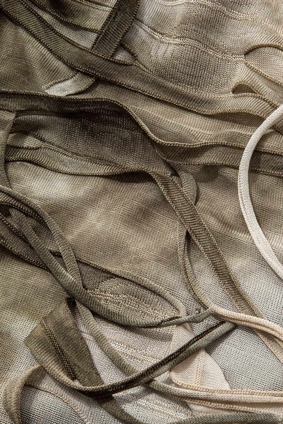 MICAS Maxi Dresses-Tie Dye Distressed Sleeveless Cut Out Slit Maxi Dress MULTICOLOR