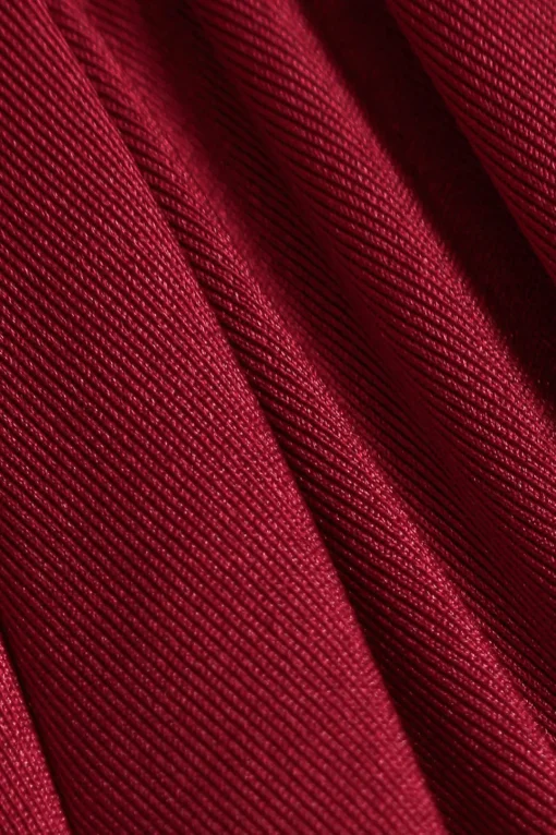 MICAS Mini Dresses-Tie-Up Backless Sleeveless Mini Dress BURGUNDY