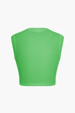 MICAS Tank Tops & Cami-Twist Knot V-Neck Tank Top