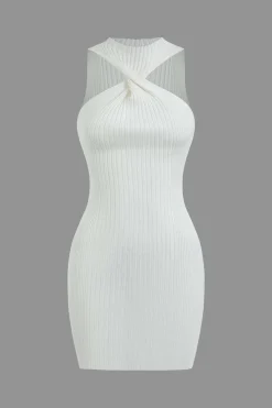 MICAS Mini Dresses-Twist Sleeveless Tank Mini Dress