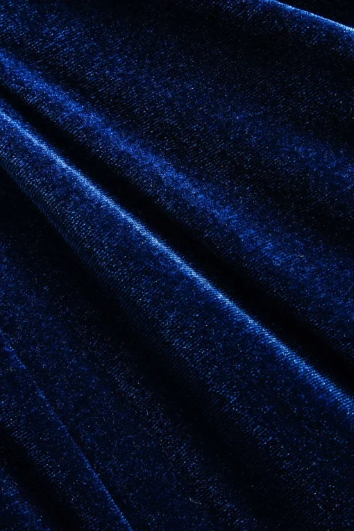 MICAS Mini Dresses-Velvet Sleeveless Mini Dress With Bow Detail DARK BLUE