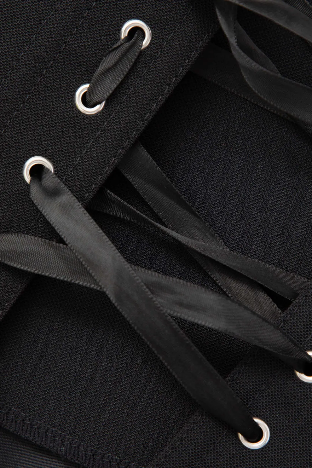 MICAS Tube Tops|Corset & Bustier Tops-V-Hem Tie Back Corset Corset Top