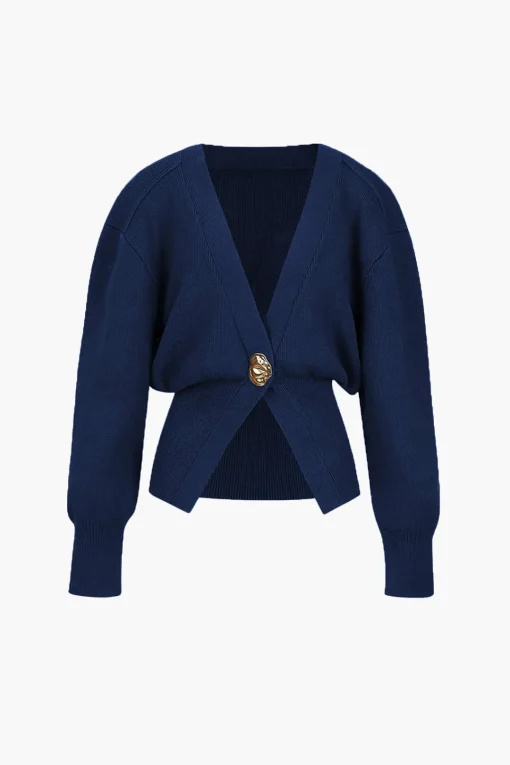 MICAS Knitwear|Outerwear-V-neck Sweater Cardigan