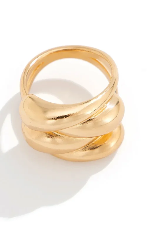 MICAS Accessories-Water Droplet Ring GOLD
